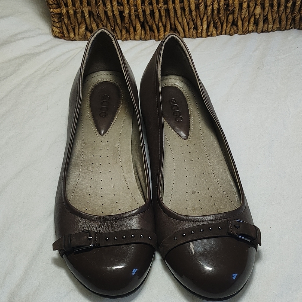 Ecco Women's Dark Brown Leather Loafers